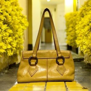 Franco Sarto Yellow leather Shoulder Bag